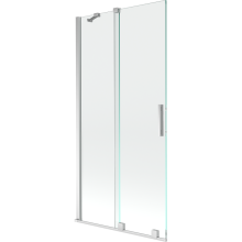 Mexen Velar paravan cadă 2-aripi culisant 90 x 150 cm, transparent, Crom - 896-090-000-01-01