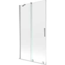 Mexen Velar paravan cadă 2-aripi culisant 100 x 150 cm, transparent, Crom - 896-100-000-01-01