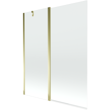 Mexen Flip paravan cadă 1-aripă 140 x 150 cm, Transparent, Aurie - 894-140-101-50-00