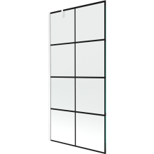 Mexen Next paravan cadă 1-aripă 90 x 150 cm, Model negru, Albă - 895-090-000-00-77-20