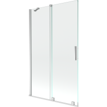 Mexen Velar paravan cadă 2-aripi culisant 110 x 150 cm, transparent, Crom - 896-110-000-01-01