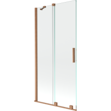Mexen Velar paravan cadă 2-aripi culisant 90 x 150 cm, transparent, Cupru cu aspect periat - 896-090-000-01-65