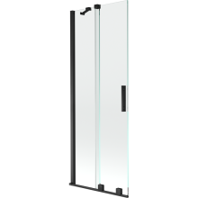 Mexen Velar paravan cadă 2-aripi culisant 70 x 150 cm, transparent, Neagră - 896-070-000-01-70