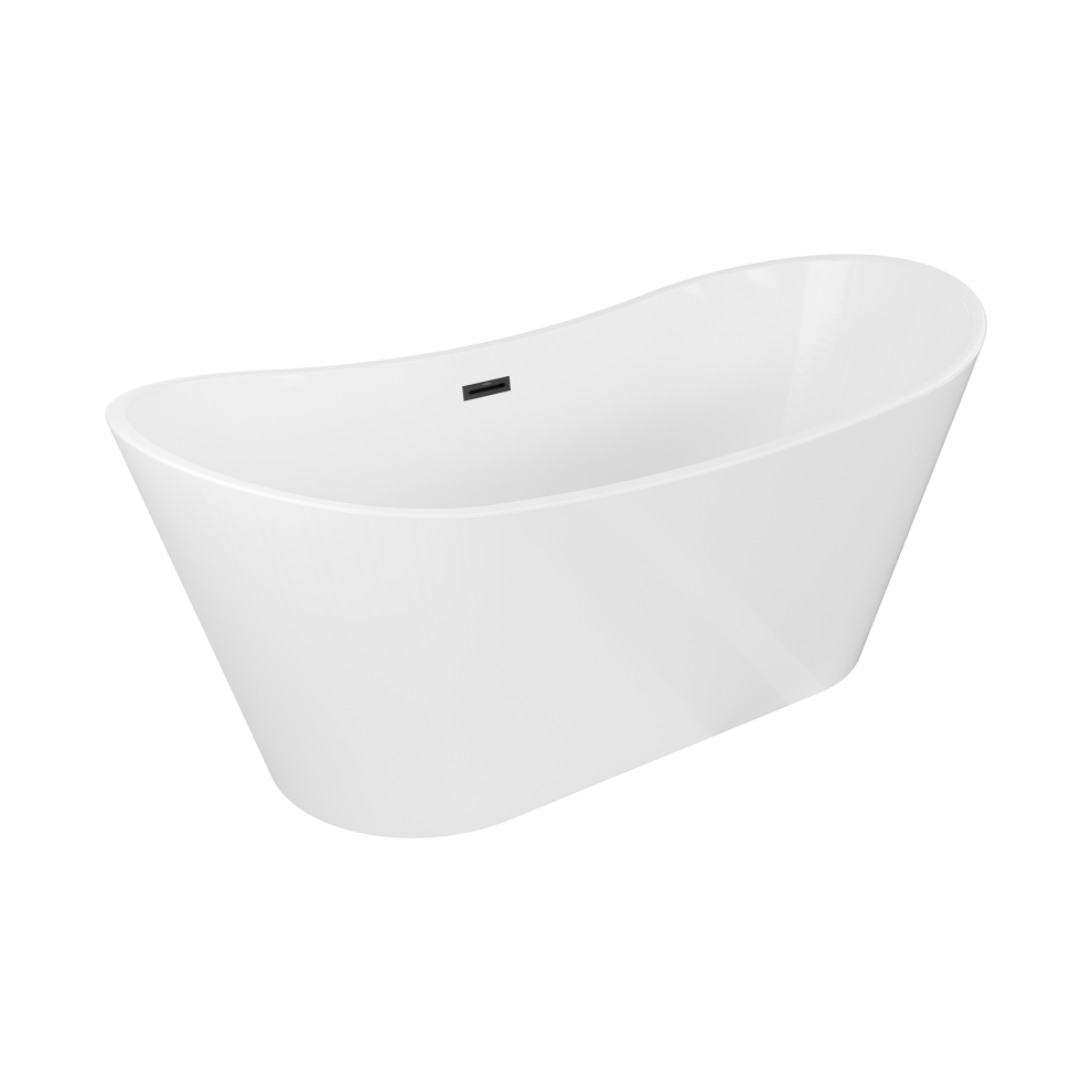 Mexen Montana Volně StojíCí Vana 180 X 90 Cm, BíLá, čErný PřEplň - 52011809000-70-image