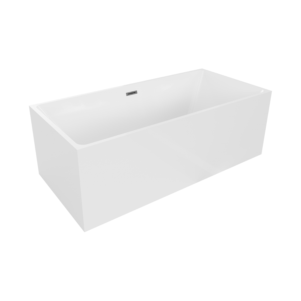 Mexen Nita Volně StojíCí Vana 170 X 80 Cm, BíLá, Odtok Gun Gray KartáčOvaný - 52091708000-66-image