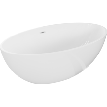 Mexen Nike cadă freestanding 175 x 100 cm, alb, preaplin alb - 54071751000-20