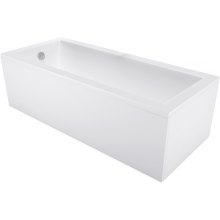 Mexen Cubik cadă dreptunghiulară 170 x 80 cm cu panel, alb - 55031708000X
