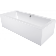 Mexen Cube cadă dreptunghiulară 190 x 80 cm cu carcasă, albă - 55051908000X