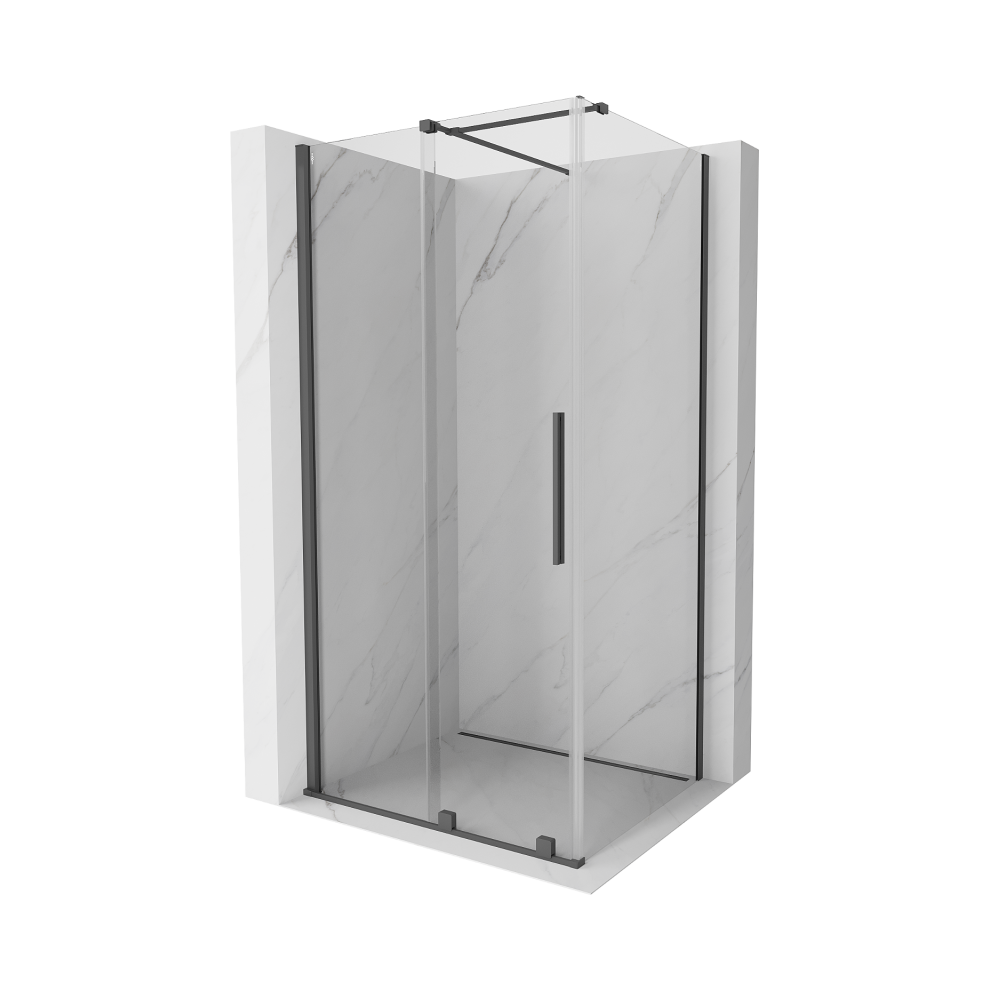 Mexen Velar Rozsouvací Sprchový Kout 120 X 70 Cm, PrůHledné, Gun Gray KartáčOvaný - 871-120-070-01-66-image