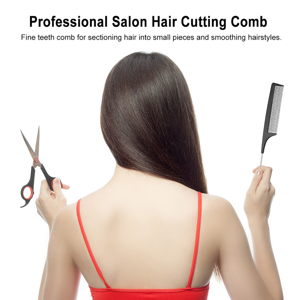 Salon Hair Plastic Hair Cutting Comb Stainless
