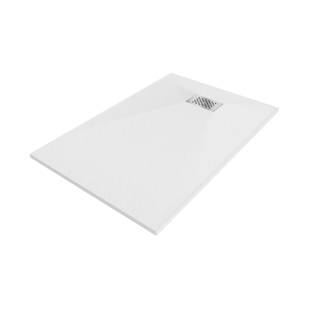 Mexen Hugo ObdéLníKová Sprchová VaničKa Smc 80 X 70 Cm, BíLá, Krycí Plech Inox - 42107080-X-image