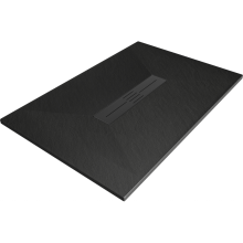 Mexen Toro sprchový odtok obdélníkový SMC 140 x 70 cm, černý, černá krytka - 43707014-B