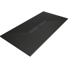 Mexen Toro brodzik prostokątny SMC 150 x 70 cm, czarny, maskownica czarna - 43707015-B