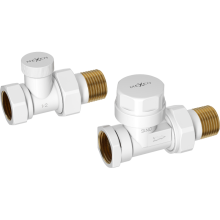 Mexen supape pentru radiatoare drepte, albe - W902-000-20