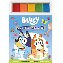 Bluey Finger Painting Book Doodle Activity Pad Includes Paints