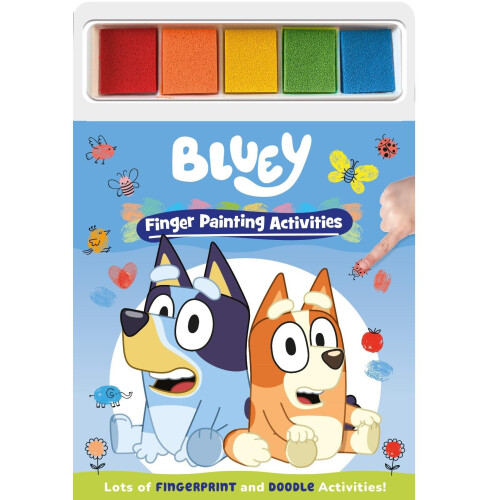 Bluey Bluey Finger Painting Book Doodle Activity Pad Includes Paints