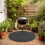 (100cm) Round BBQ Floor Protection Mat 1