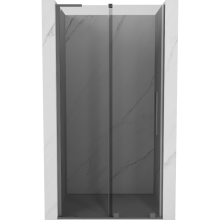 Mexen Velar L Schiebetür 90 cm, Graphit, Gun Metal - 871-090-003-41-95