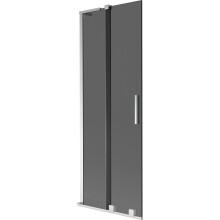 Mexen Velar L vanová zástěna 2-křídlová posuvná 70 x 150 cm, grafit, chrom - 896-070-003-41-01
