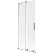 Mexen Velar L paravan de cadă 2-panouri glisante 80 x 150 cm, mat, nichel periat - 896-080-003-31-97