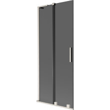 Mexen Velar L Wannenschutzwand, 2-flügelige Schiebetür 85 x 150 cm, grafit, gebürsteter Nickel - 896-085-003-41-97