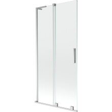 Mexen Velar L paravan pentru cadă cu 2 aripi glisante 90 x 150 cm, transparent, crom - 896-090-003-01-01
