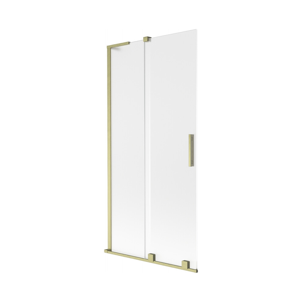 Mexen Velar L Vanová ZáStěNa 2-KříDlová Posuvná 95 X 150 Cm, Matná, Zlatá KartáčOvaná - 896-095-003-31-55-image