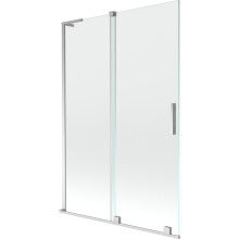Mexen Velar L paravan de cadă pe 2 aripi culisante 120 x 150 cm, transparent, crom - 896-120-003-01-01