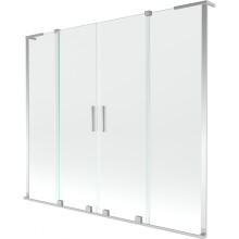 Paravan cadă Mexen Velar L Duo 2-piese culisant 170 x 150 cm, transparent, crom - 896-170-003-02-01