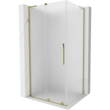Mexen Velar L Schiebetür-Duschkabine 90 x 85 cm, matt, gold - 871-090-085-33-50