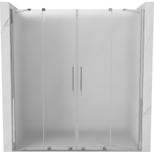 Mexen Velar Duo Duschschiebetüren 170 cm, mattiert, Chrom - 871-170-000-32-01