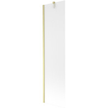 Mexen Next vanová zástěna 1-křídlová 50 x 150 cm, námraza, zlatý kartáčovaný - 895-050-000-00-30-55