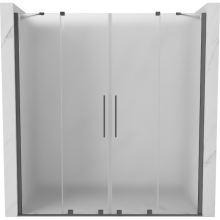 Mexen Velar Duo uși de duș glisante 170 cm, înghețat, metal armat - 871-170-000-32-95