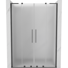 Mexen Velar L Duo Schiebetüren 140 cm, matt, gebürstetes Gun Gray - 871-140-003-32-66