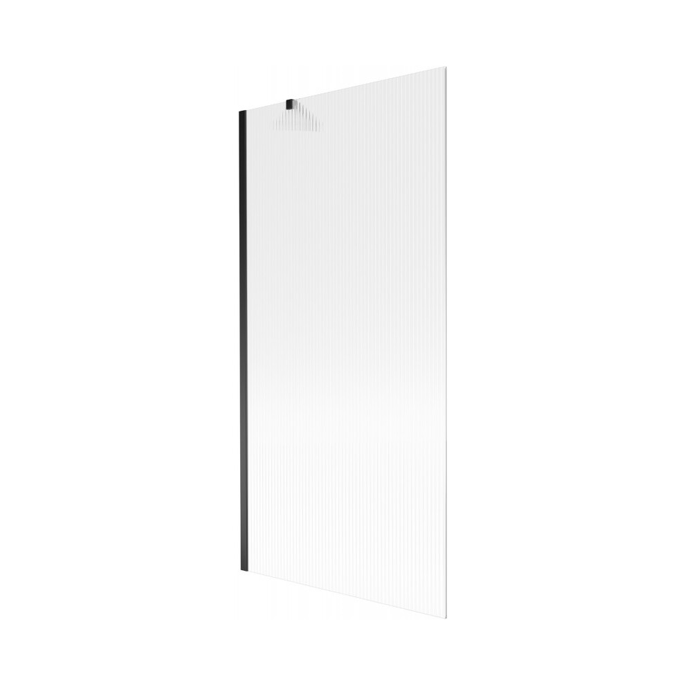 Mexen Next Vanová ZáStěNa 1-KříDlová 90 X 150 Cm, ProužKy, čErná - 895-090-000-00-09-70-image