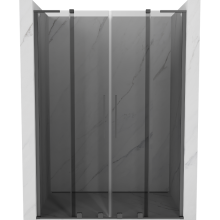 Mexen Velar L Duo Schiebetüren Duschabtrennung 140 cm, Graphit, Gun Metal - 871-140-003-42-95