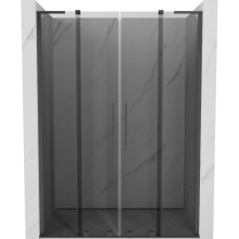Mexen Velar L Duo drzwi prysznicowe rozsuwane 140 cm, grafit, gun gray szczotkowany - 871-140-003-42-66