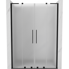 Mexen Velar L Duo posuvné sprchové dveře 150 cm, matné, černé - 871-150-003-32-70