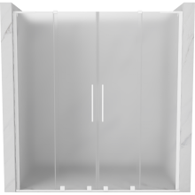 Mexen Velar L Duo Schiebetüren 170 cm, matt, weiß - 871-170-003-32-20
