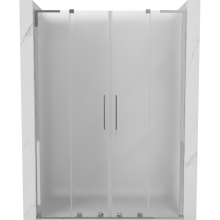 Mexen Velar L Duo drzwi prysznicowe rozsuwane 140 cm, szron, chrom - 871-140-003-32-01
