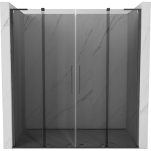 Mexen Velar L Duo uși de duș glisante 180 cm, grafit, gun gray mat - 871-180-003-42-66