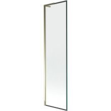 Paravan baie Mexen Next L 1-foaie 50 x 150 cm, model negru, auriu - 895-050-000-03-70-50