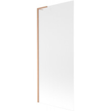 Mexen Next L vanová zástěna 1-křídlová 80 x 150 cm, mat, kartáčovaná měď - 895-080-000-03-30-65