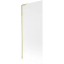 Mexen Next L vanová zástěna 1-křídlová 80 x 150 cm, mat, zlatý kartáčovaný - 895-080-000-03-30-55