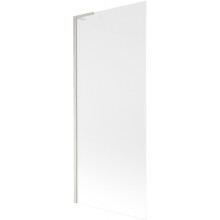 Mexen Next L vanová zástěna 1-křídlová 80 x 150 cm, matná, kartáčovaný nikl - 895-080-000-03-30-97