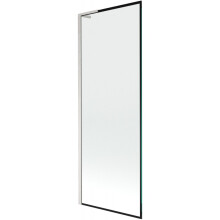 Mexen Next L sprchová zástěna 1-křídlová 70 x 150 cm, černý vzor, kartáčovaný nikl - 895-070-000-03-70-97