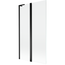 Mexen Mist L paravan de baie 2-panouri 100 x 150 cm, transparent, negru - 8A9L-100-011-70-00