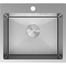 Mexen Solix Edelstahlspüle 1-Becken 500 x 450 mm, Inox HC - 6402501000-01HC