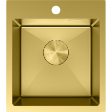 Mexen Solix Edelstahlspüle 1-Becken 400 x 450 mm, gold - 6401401000-55