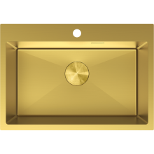Mexen Solix Edelstahlspüle 1 Becken 650 x 450 mm, gold - 6403651000-55